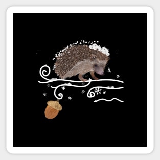 Hedge hog white Sticker